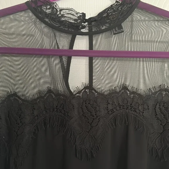 NWOT Chiffon and Lace dress - Picture 3 of 5